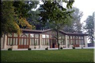 Veduta dal giardino di Villa Widmann